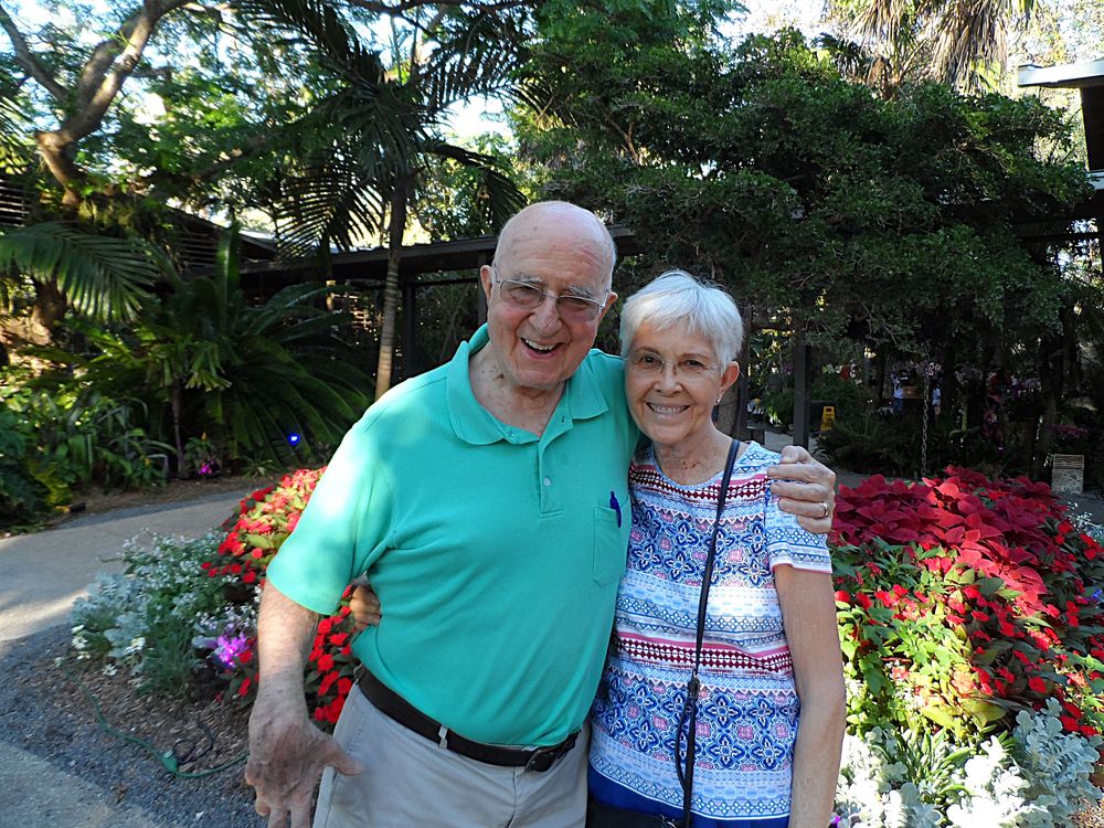 Tim and Jo on Jo's 78th birthday